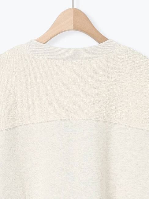 Samansa Mos2「切替ミニ裏毛プリントスウェット」|Tシャツ・カットソー|