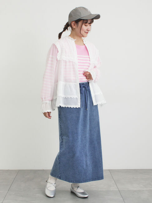 Samansa Mos2「裏毛スカート」|スカート|