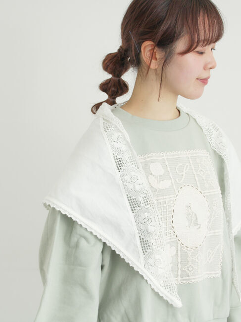 Samansa Mos2「ローズ柄レースストール」|その他|