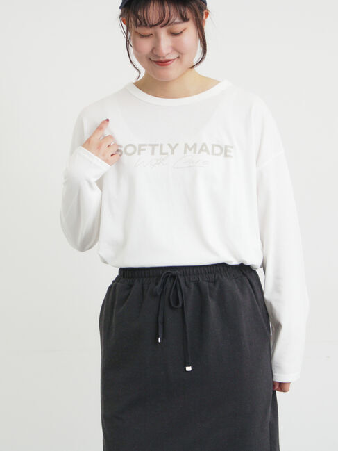 Samansa Mos2「柄アソートロゴロンT」|Tシャツ・カットソー|オフホワイト