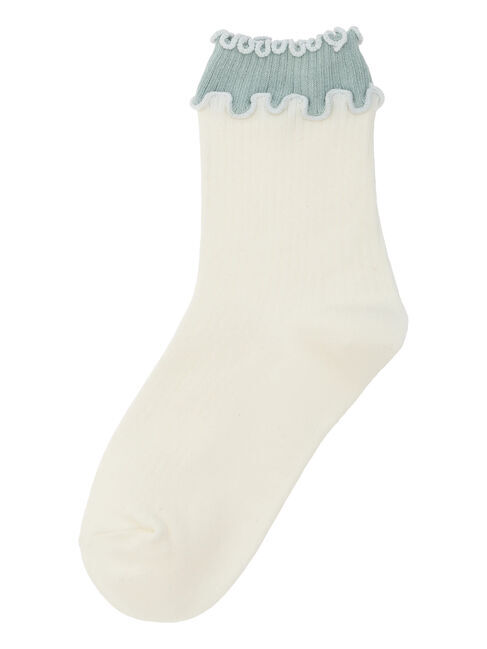 Samansa Mos2「配色メローソックス」|ソックス|