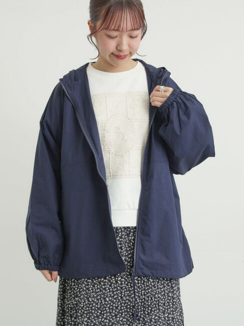 Samansa Mos2「【撥水加工】マウンテンパーカー」|ブルゾン・スタジャン|ネイビー