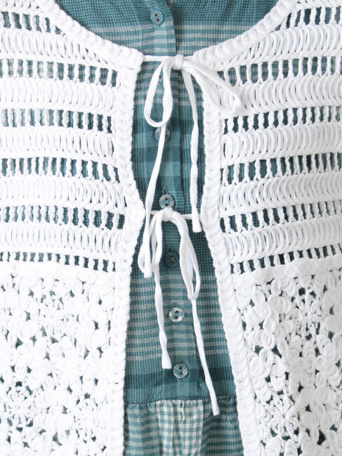 Samansa Mos2「前後2WAYクロシェベスト」|ダウンベスト・ベスト|