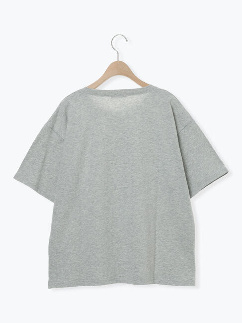 Samansa Mos2「【接触冷感】箔プリントTシャツ」|Tシャツ・カットソー|