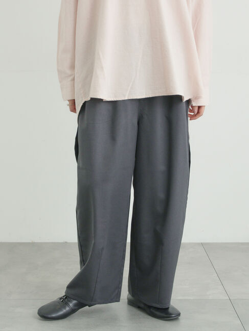 Samansa Mos2「サイド深タックバレルパンツ」|その他|