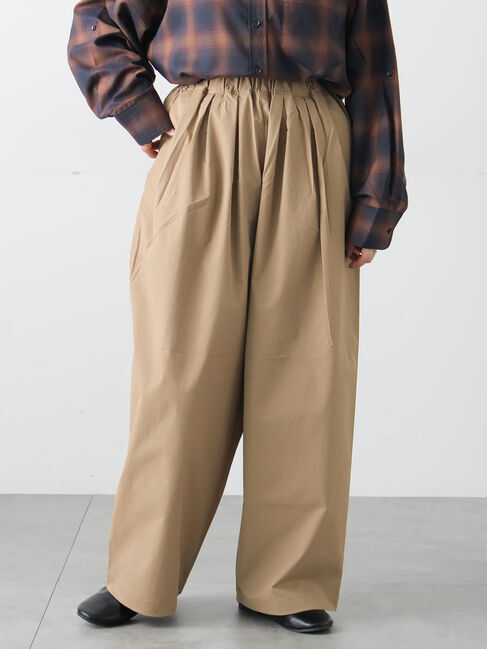 Samansa Mos2「タックイージーバレルパンツ」|その他|