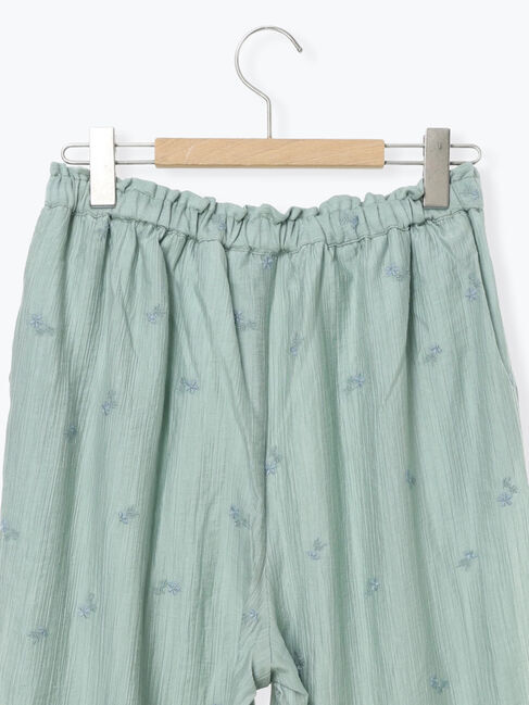 Samansa Mos2「シアー楊柳刺繍イージーパンツ」|その他|