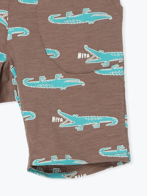 Samansa Mos2 Lagom「【吸水速乾】ワニ柄スラブカットパンツ」|その他|