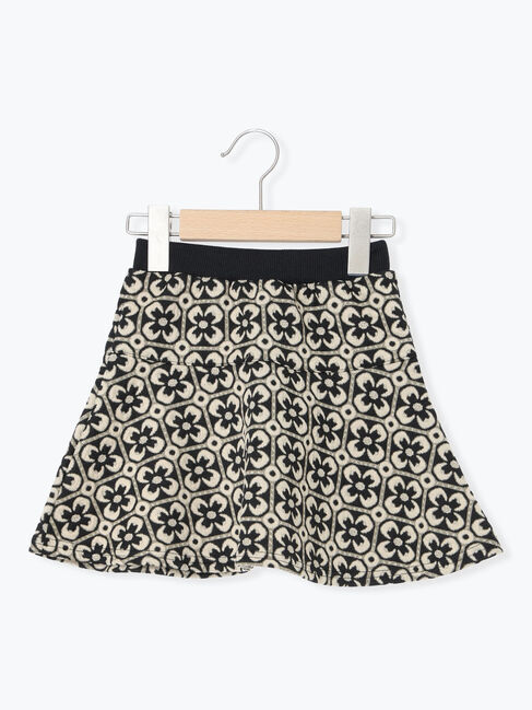 Samansa Mos2 Lagom「花柄ジャカードスカート(セットアップ可)」|スカート|ブラック