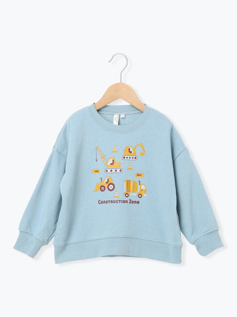 Samansa Mos2 Lagom「はたらく車プリントトレーナー」|Tシャツ・カットソー|