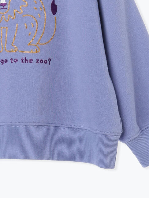 Samansa Mos2 Lagom「アニマルチェーン刺繍トレーナー」|Tシャツ・カットソー|