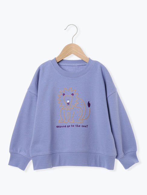 Samansa Mos2 Lagom「アニマルチェーン刺繍トレーナー」|Tシャツ・カットソー|