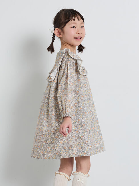 Samansa Mos2 Lagom「ヨークフリル花柄ワンピース」|ワンピース|