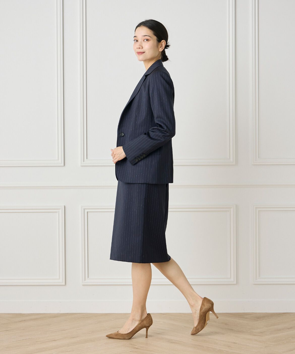 INED「《大きいサイズ》シングルジャケット《CERRUTI》」|テーラードジャケット|