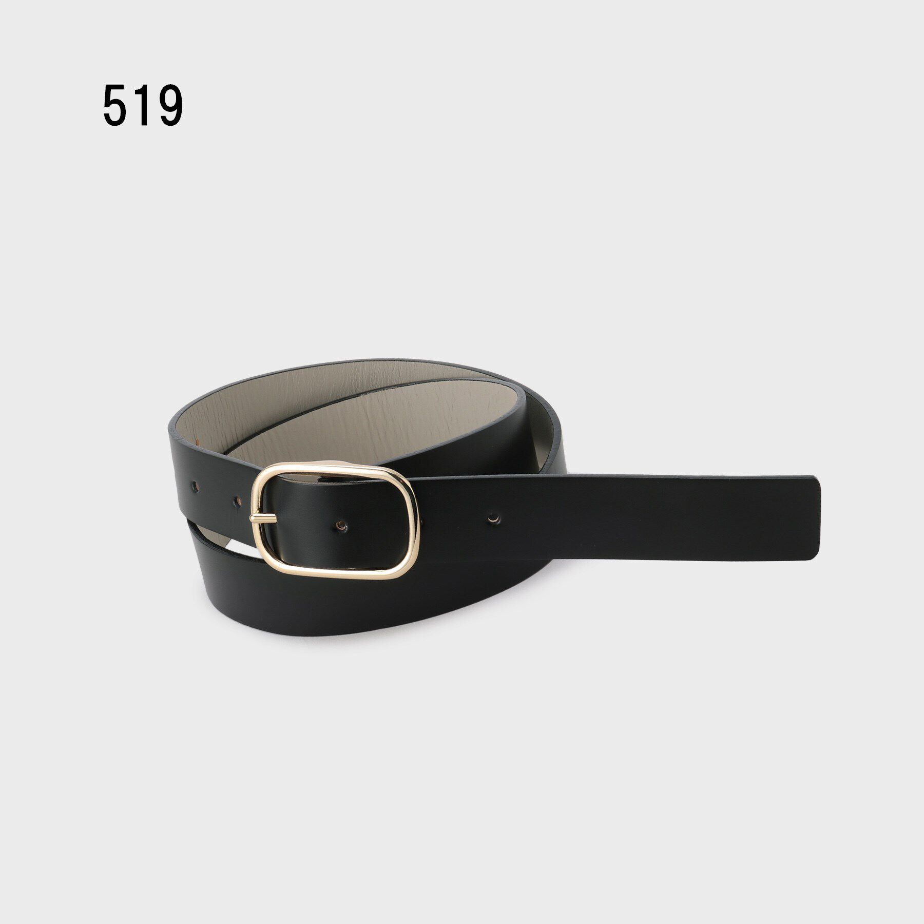 UNTITLED「【追加/本革/日本製】オーバルベルト30mm」|ベルト|