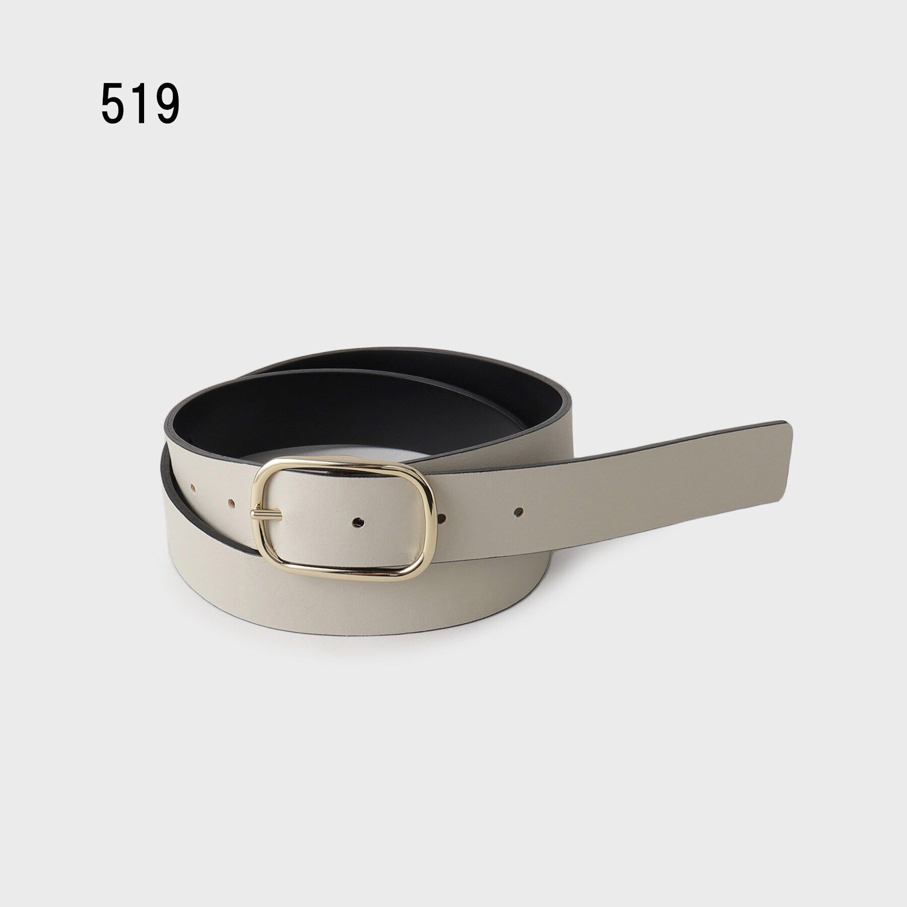 UNTITLED「【追加/本革/日本製】オーバルベルト30mm」|ベルト|