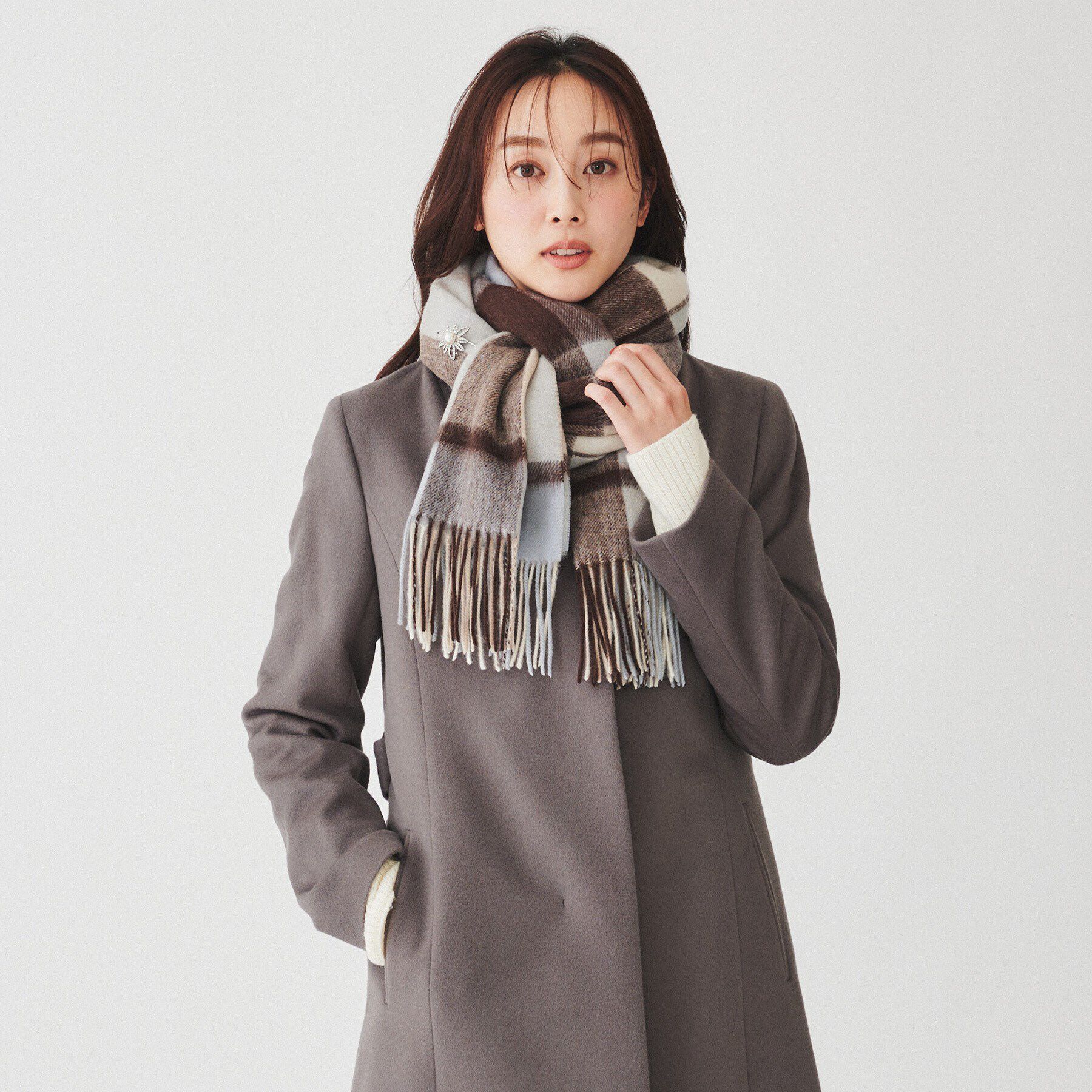 UNTITLED「【手洗い可】ラムズウォッシャブルストール」|ストール|