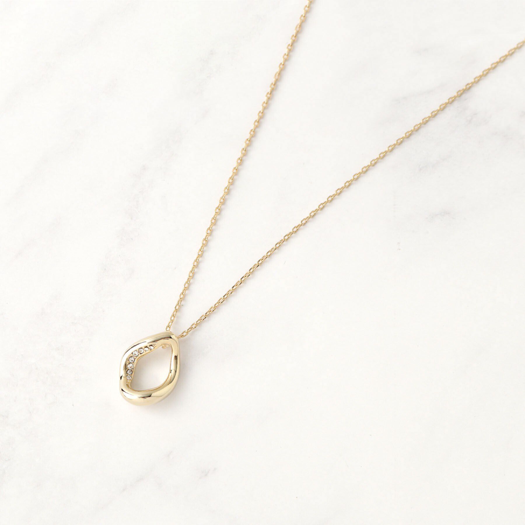 UNTITLED「シャインワントップネックレス」|ネックレス|ゴールド(007)