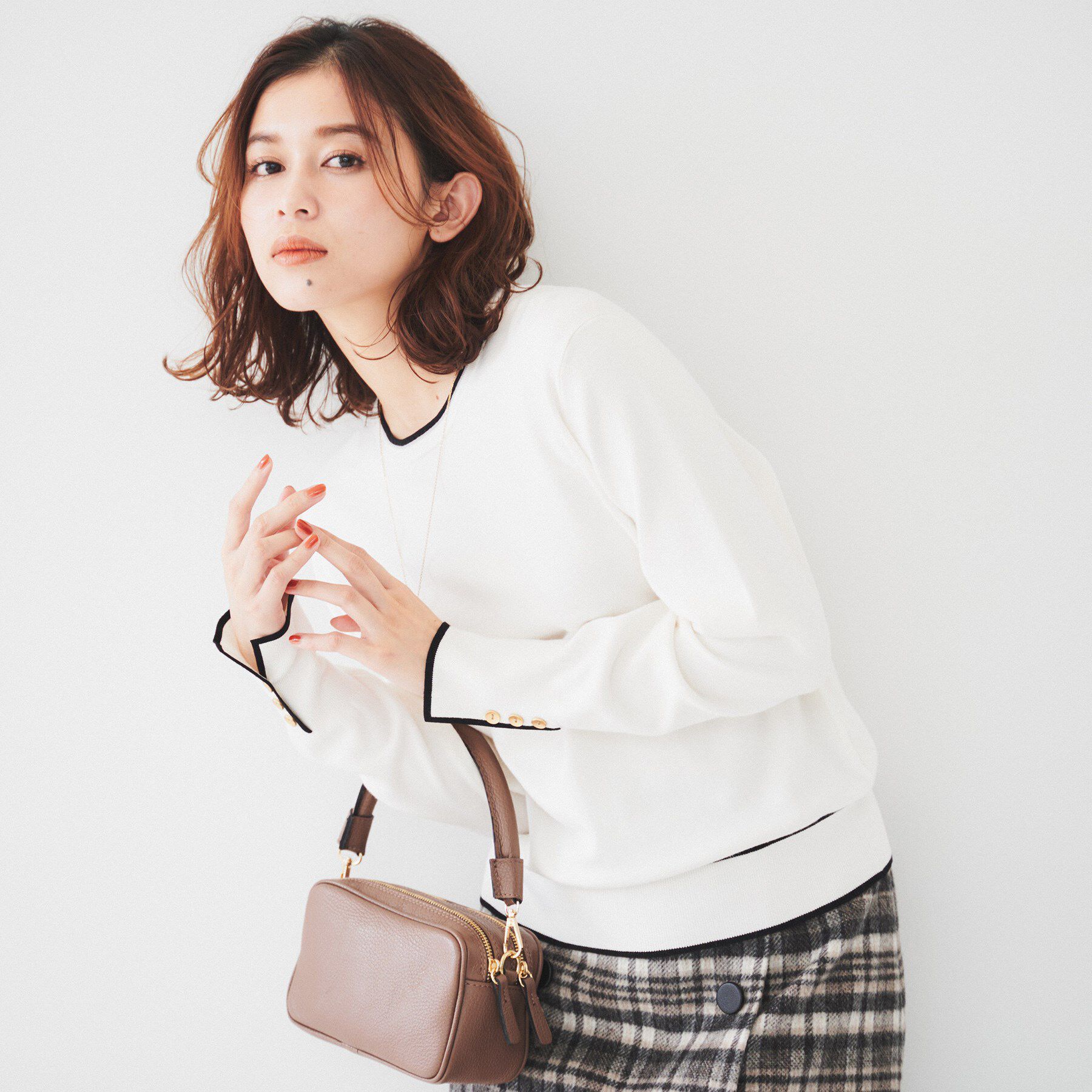 UNTITLED「【アンサンブル可能/6色展開】スパンレーヨン プルオーバーニット」|ニット・セーター|