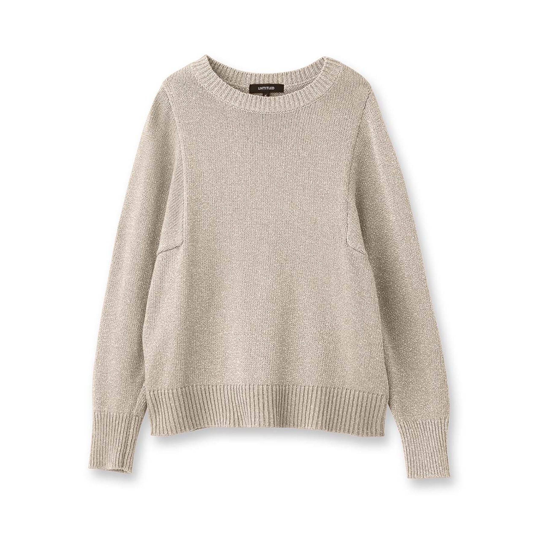 UNTITLED「【ゆったり/洗える】ラメ入りローゲージニット」|ニット・セーター|