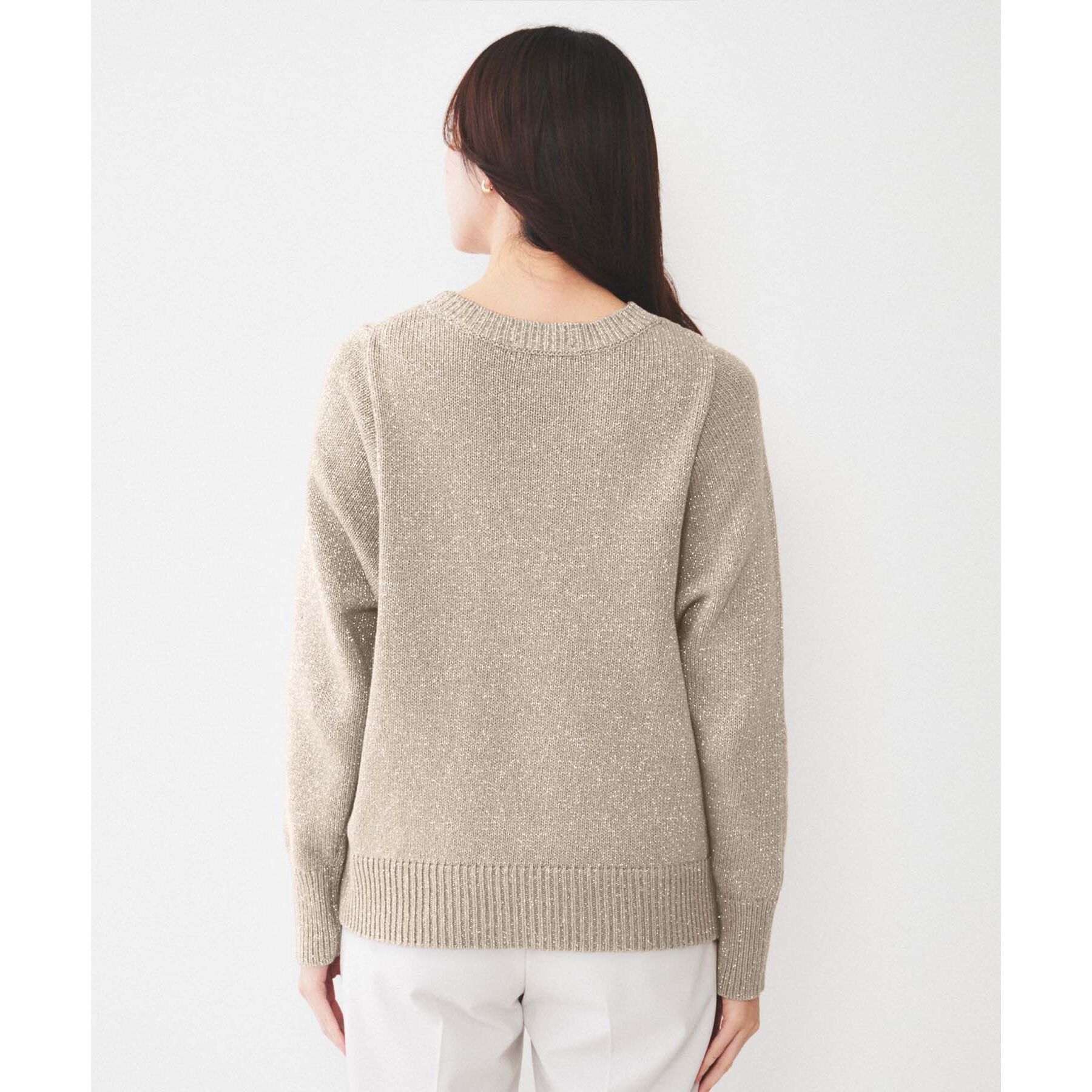 UNTITLED「【ゆったり/洗える】ラメ入りローゲージニット」|ニット・セーター|