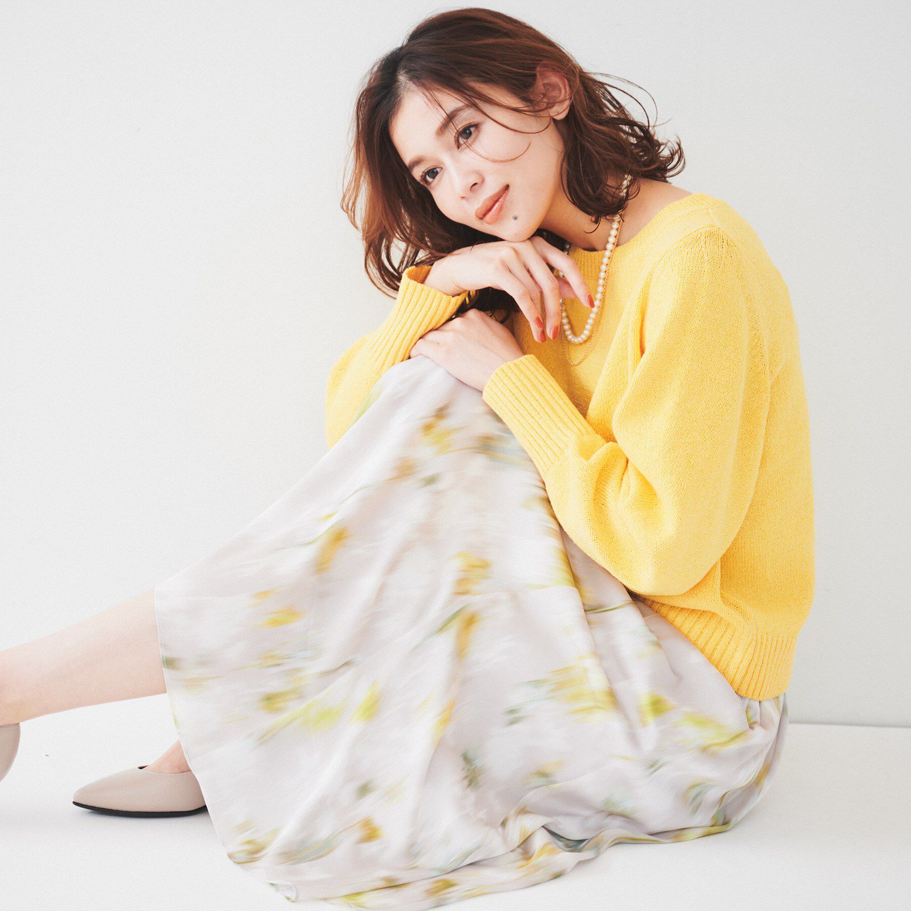 UNTITLED「【アンサンブル可能/ラメ調】シャイニーセミラグランプルオーバーニット」|ニット・セーター|