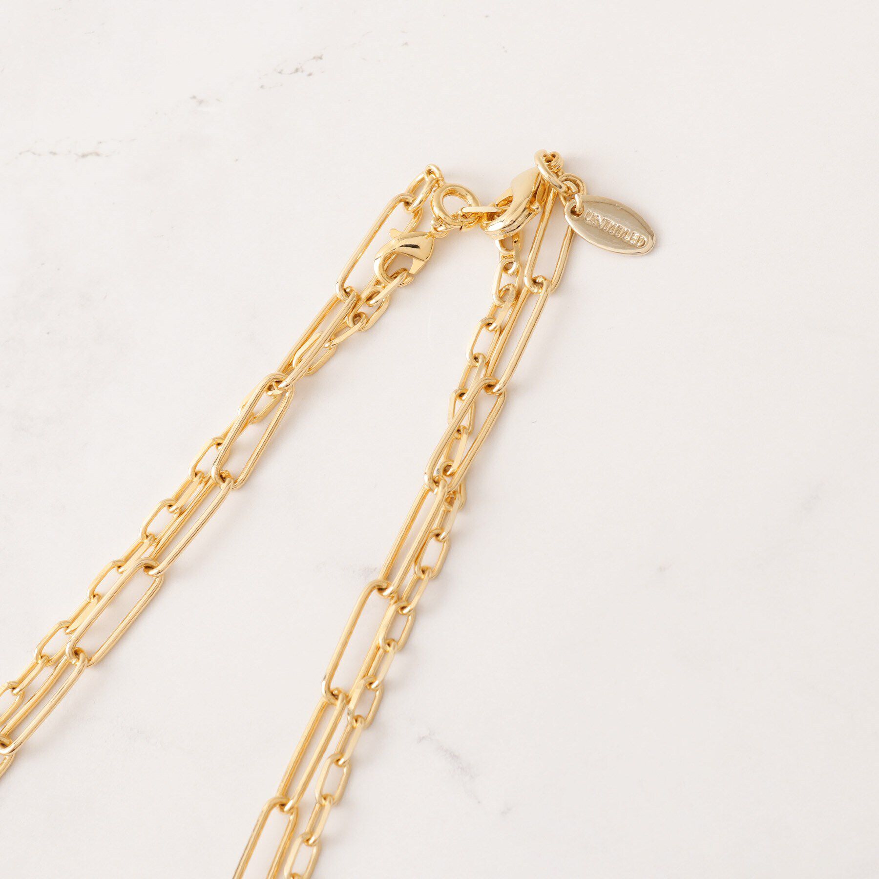 UNTITLED「レイヤードチェーンネックレス」|ネックレス|