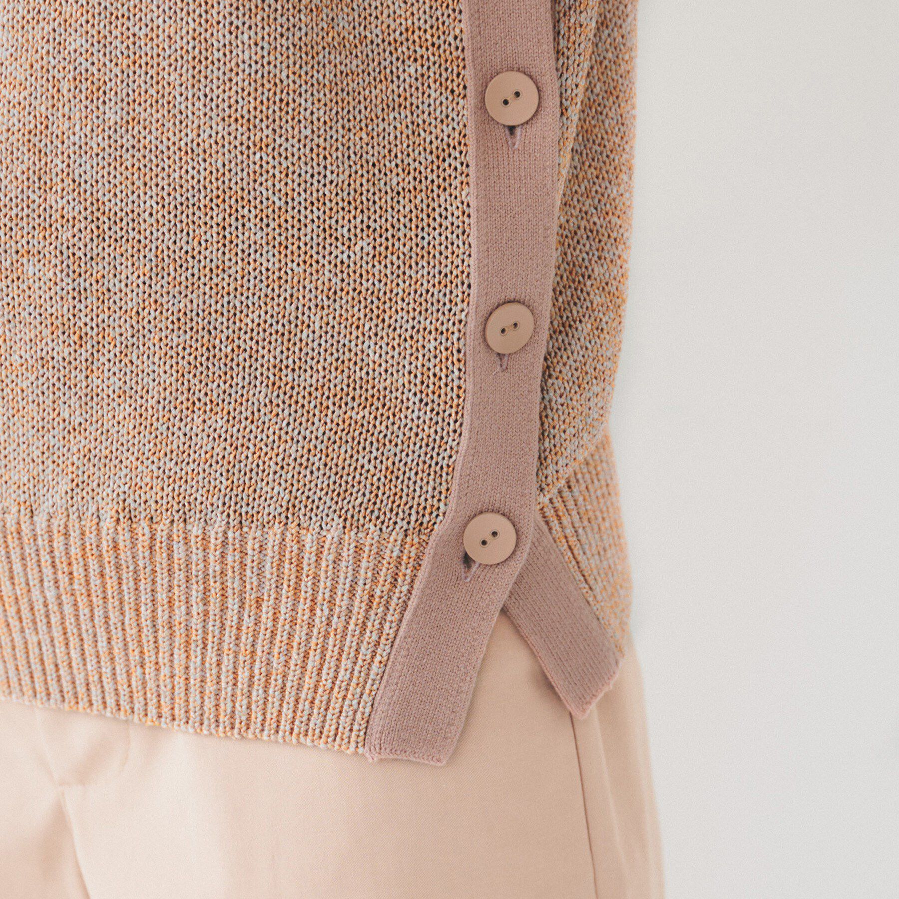 UNTITLED「【手洗い可/春夏素材】ミックスカラー プルオーバーニット」|ニット・セーター|