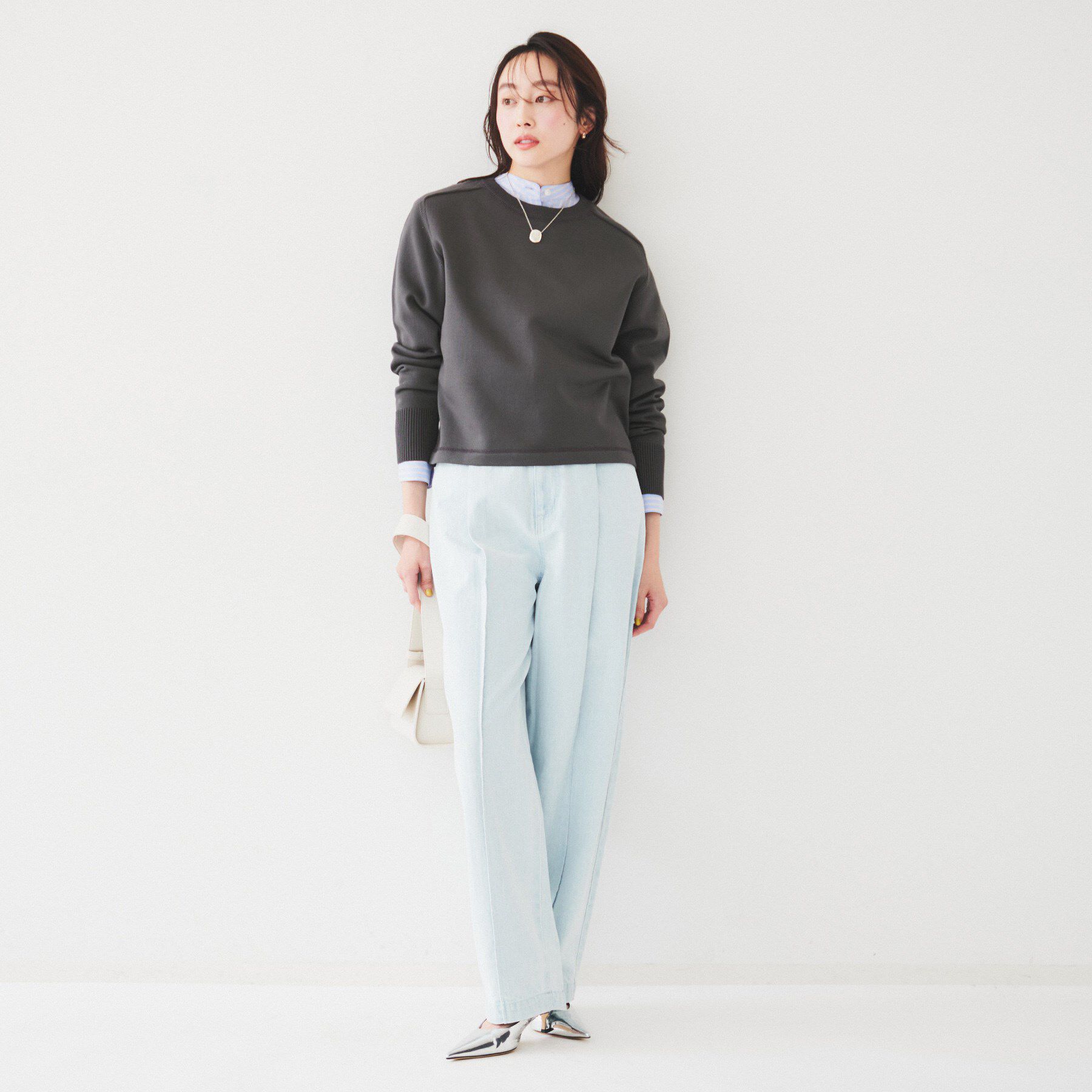 UNTITLED「【オンオフ使える】ドルマンスリーブニット」|ニット・セーター|