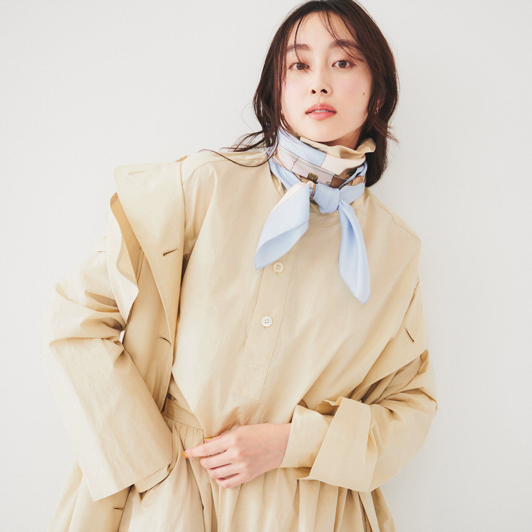 UNTITLED「【セットアップ可能/トレンド】ライトコットン プルオーバーシャツ」|シャツ・ブラウス|