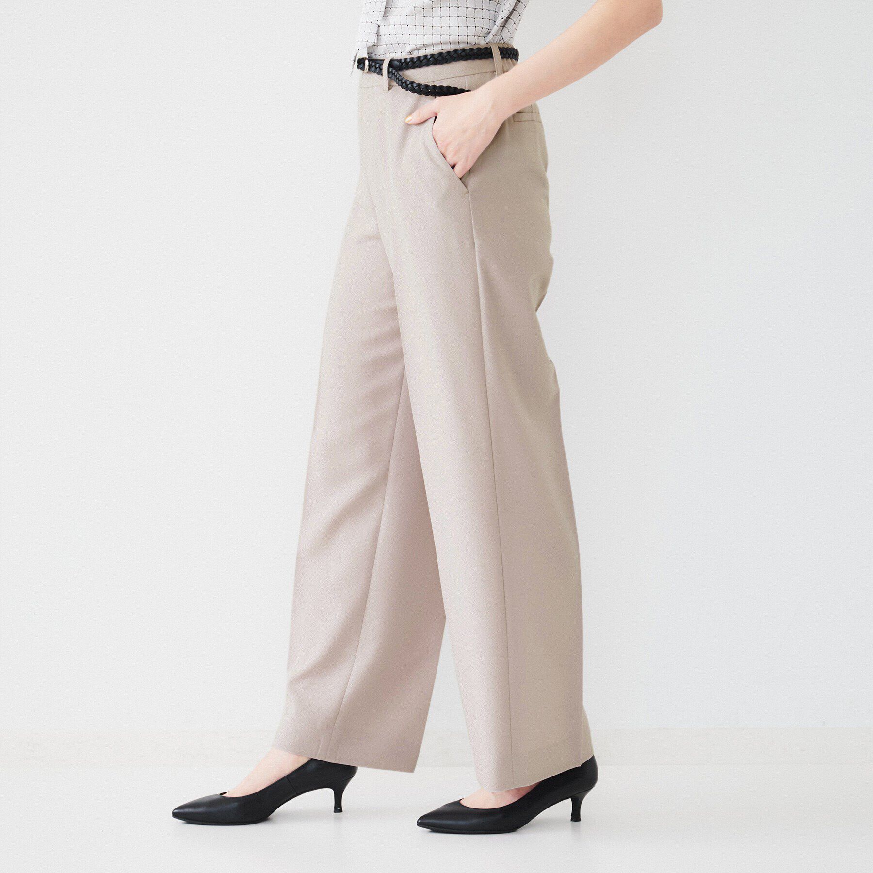 UNTITLED「【接触冷感/UV/セットアップ可能】ライトウェイト ワイドパンツ」|その他|