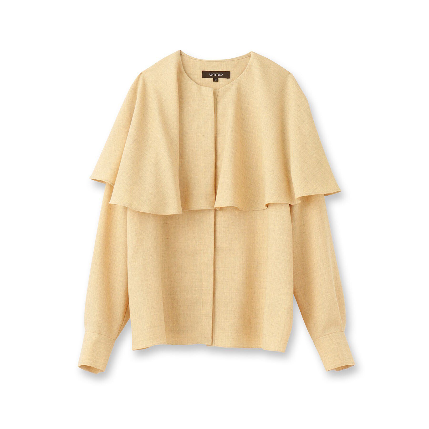 UNTITLED「【セットアップ可能】ケープカラーブラウス」|シャツ・ブラウス|