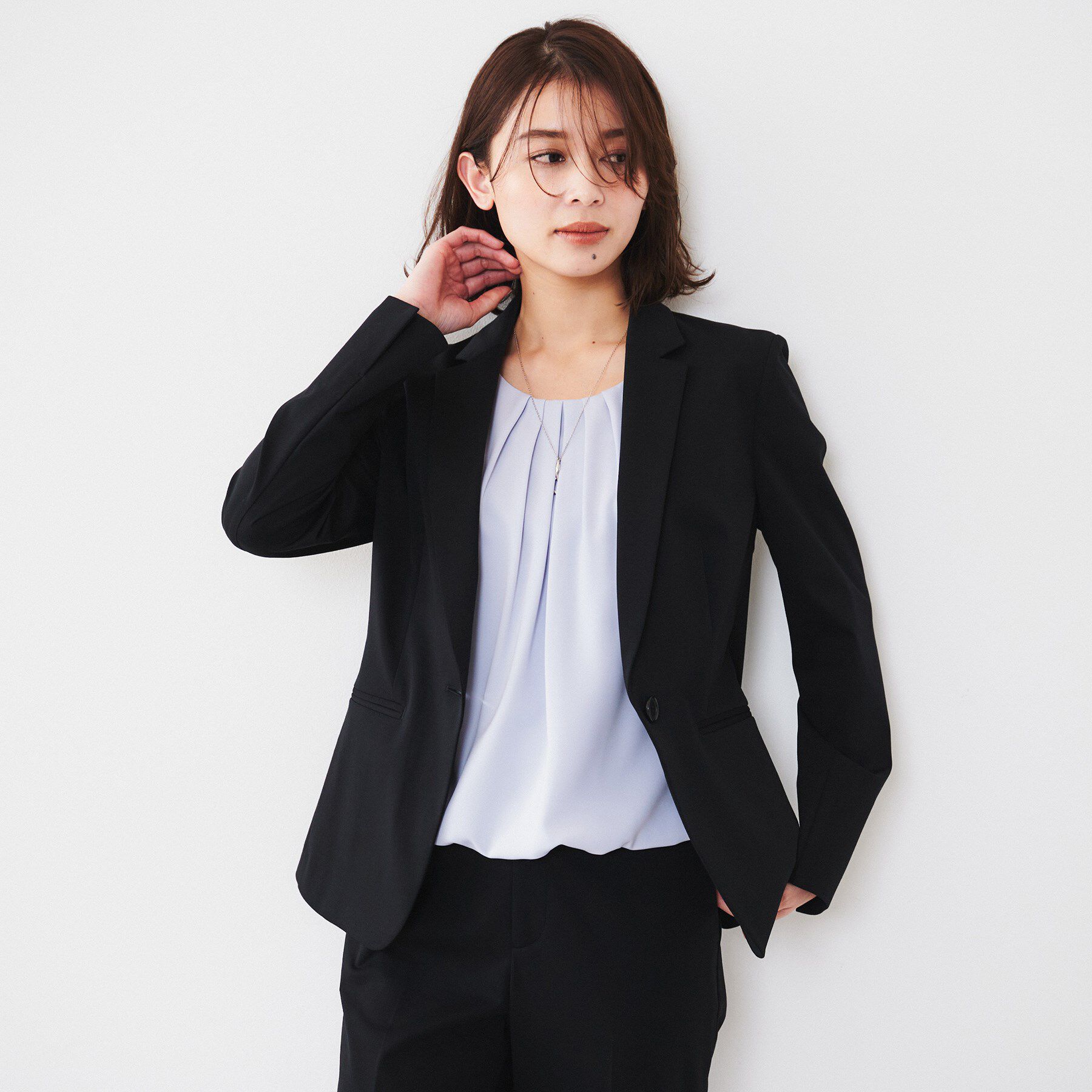 UNTITLED「【通勤スーツ】コットン混ジャージ テーラードジャケット」|テーラードジャケット|