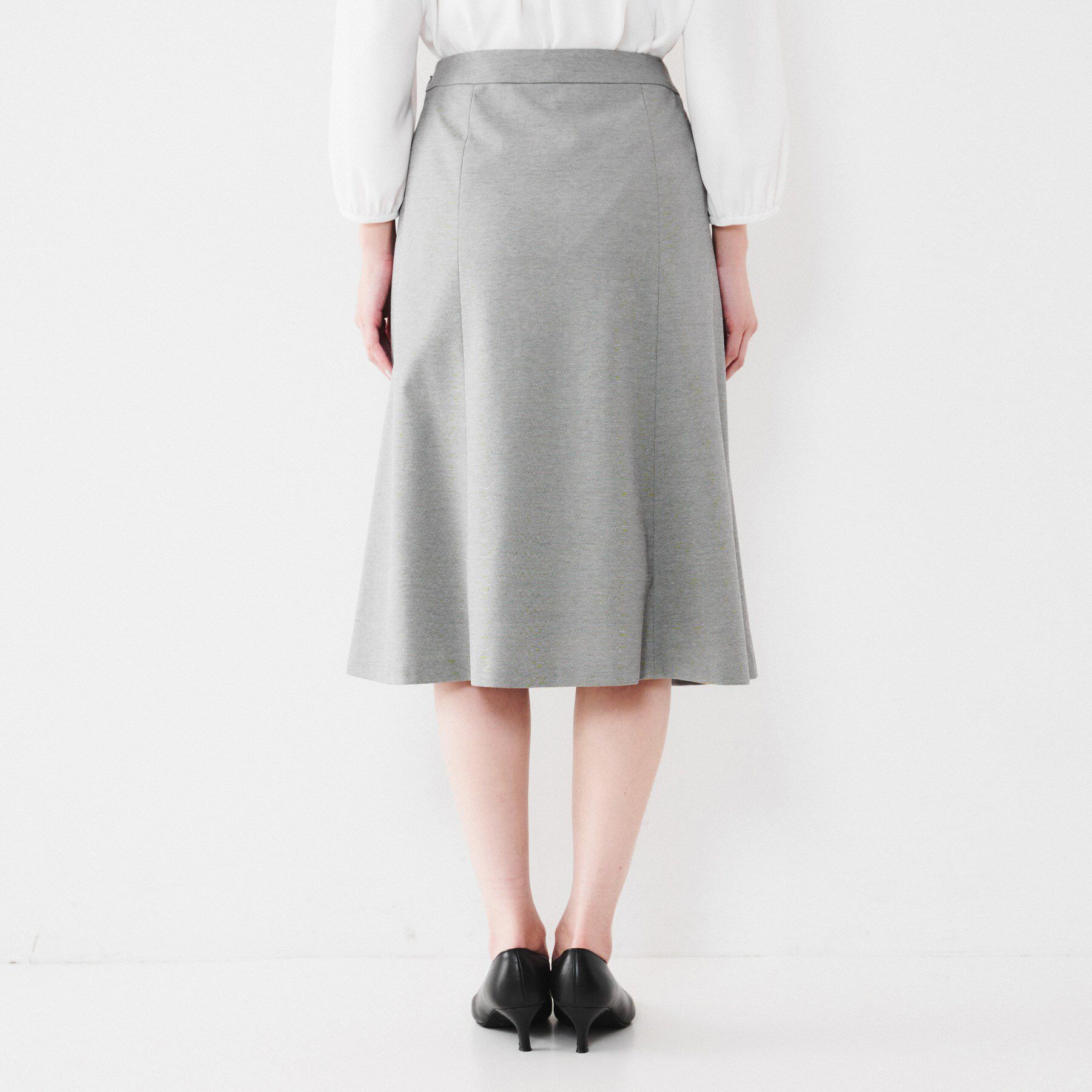 UNTITLED「【通勤スーツ】コットン混ジャージ マーメイドスカート」|スカート|