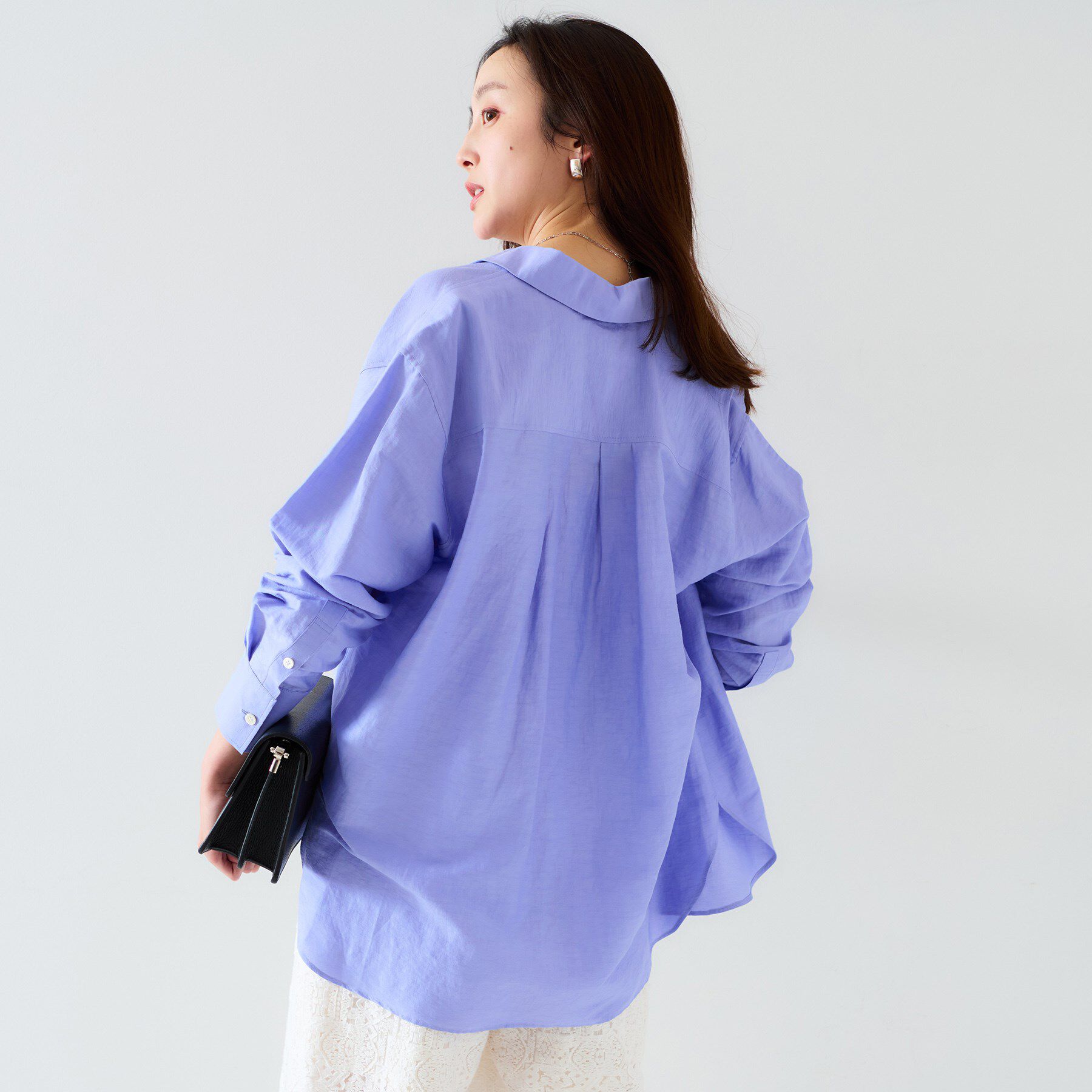 UNTITLED「【セットアップ可能/手洗い可】リネン混 ベーシックシャツ」|シャツ・ブラウス|