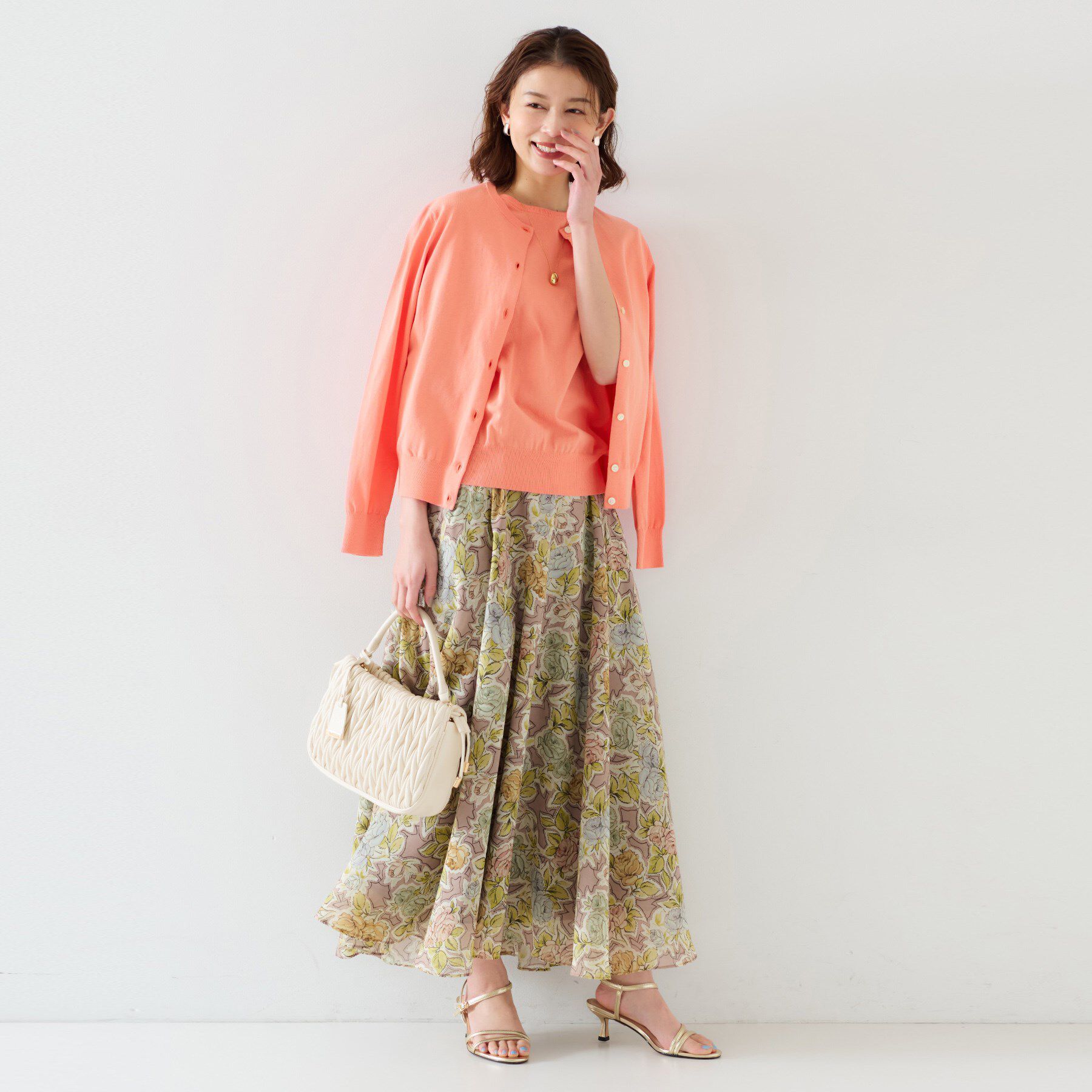 UNTITLED「【11色展開/コットン100/アンサンブル可能】クルーカーディガン」|カーディガン|