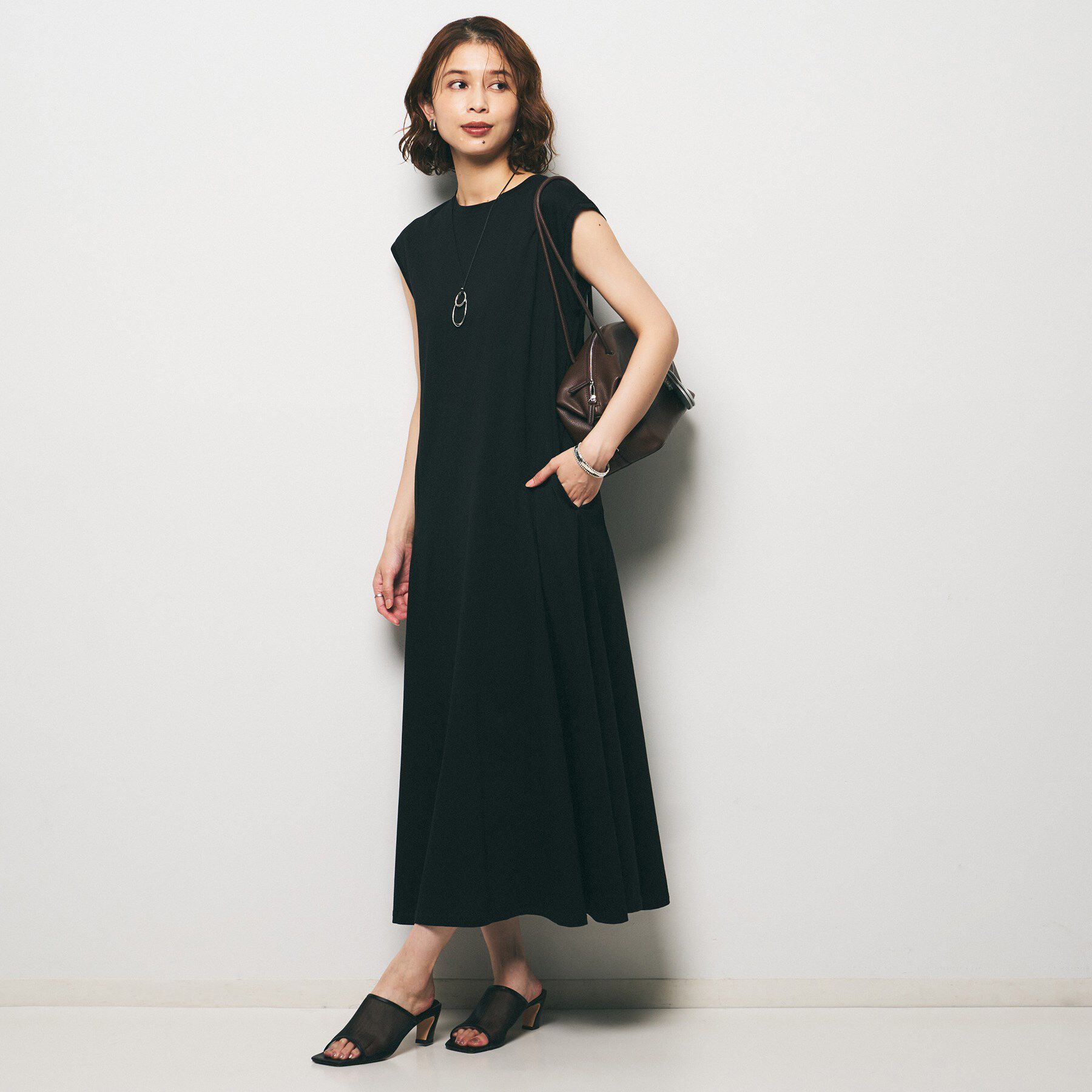 UNTITLED「【Audrey and John Wad】ダブルシルケット天竺ワンピース」|ワンピース|