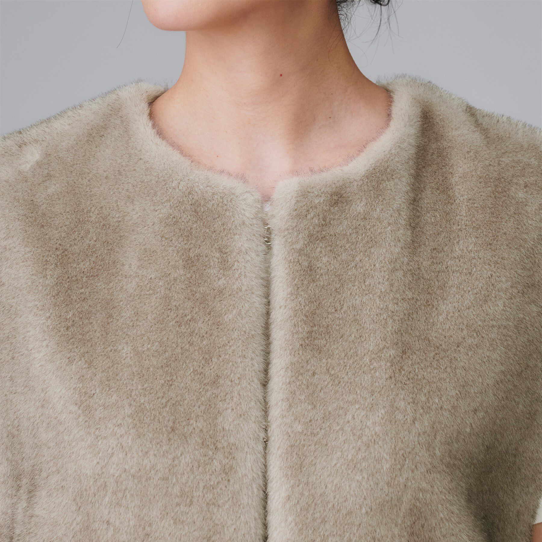 UNTITLED「【トレンド/ジレ】フェイクファーベスト」|ベスト・ジレ|