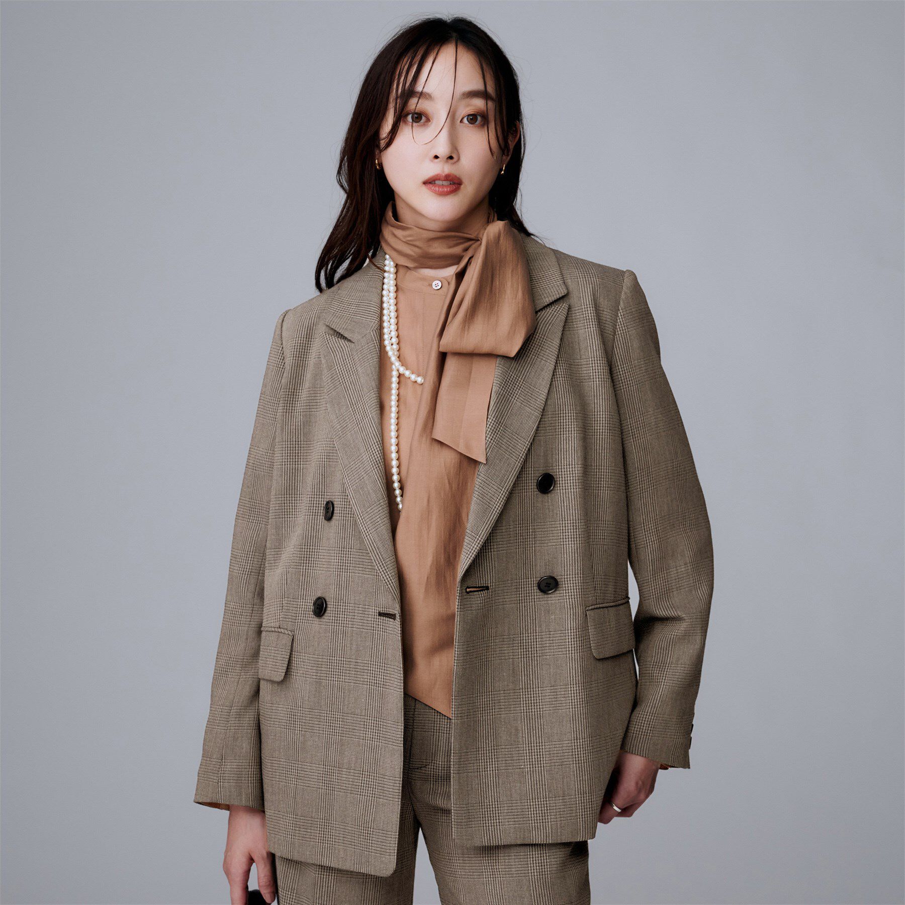 UNTITLED「【セットアップ可】ウールライク ダブルブレストジャケット」|テーラードジャケット|