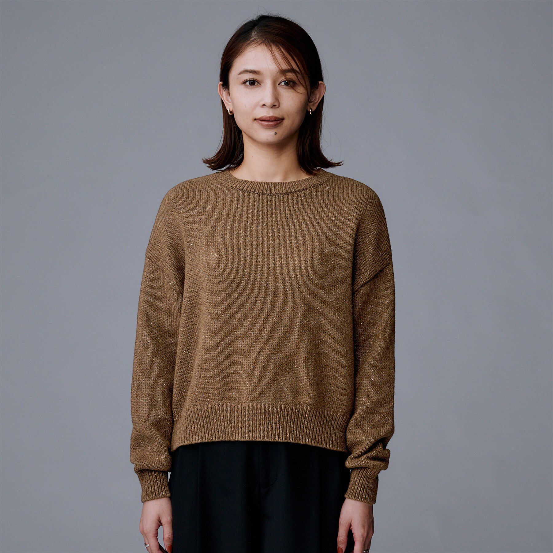 UNTITLED「【セットアップ可/ゆったり】ウール混ラメニット」|ニット・セーター|