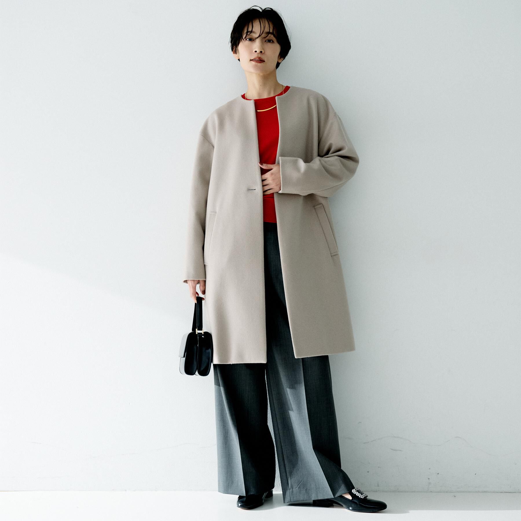 UNTITLED「【アンサンブル可/洗える/ウール100%】クルーネックウールニット」|ニット・セーター|