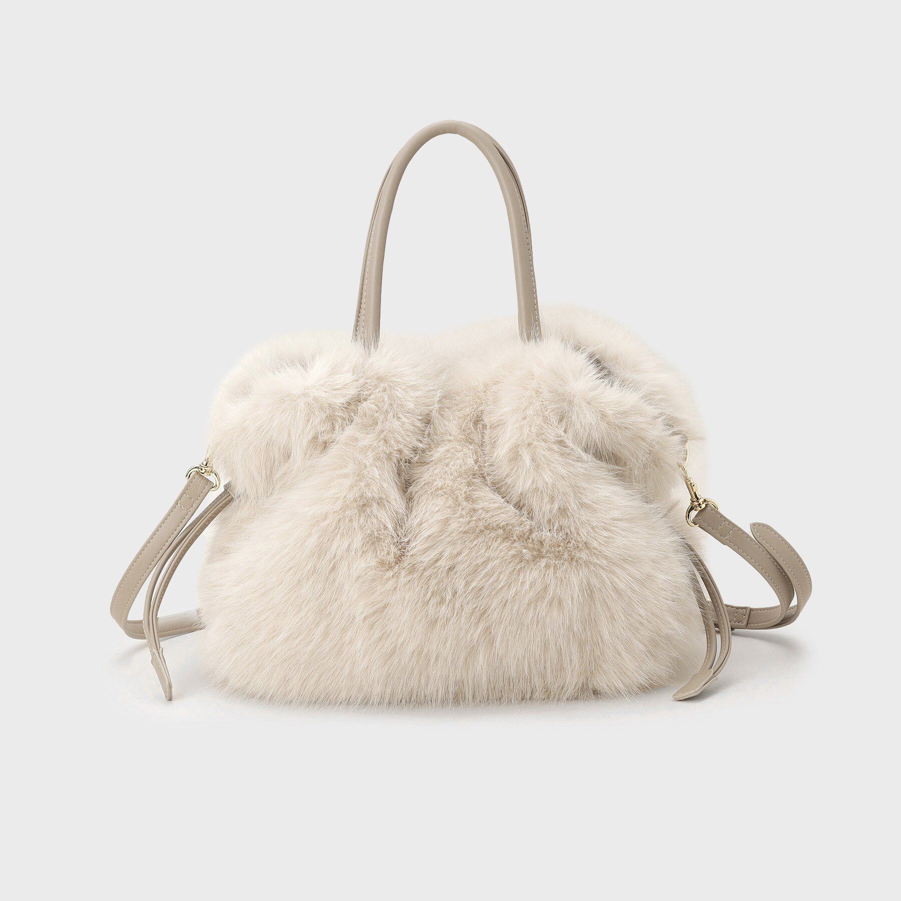 UNTITLED「【定番人気！】2Wayドロストフェイクファートート」|トートバッグ|