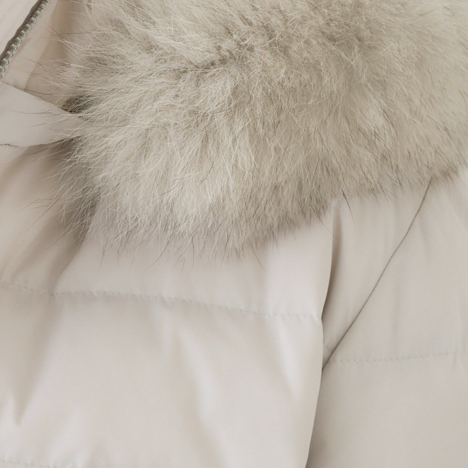 UNTITLED「【はっ水機能/フード取り外し可】ミディダウンコート」|ダウン|