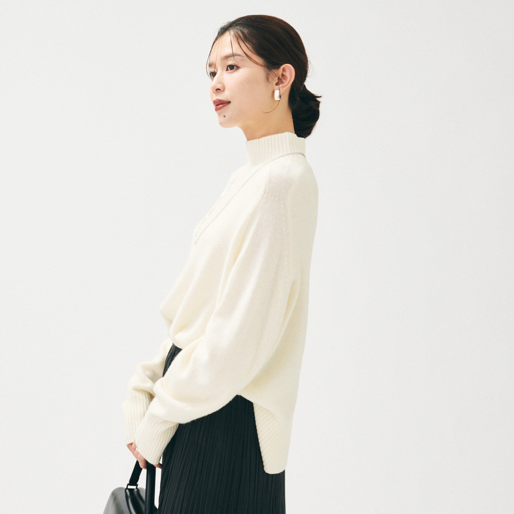 UNTITLED「【8色展開/洗える】ウールカシミヤ ハイネックニット」|ニット・セーター|