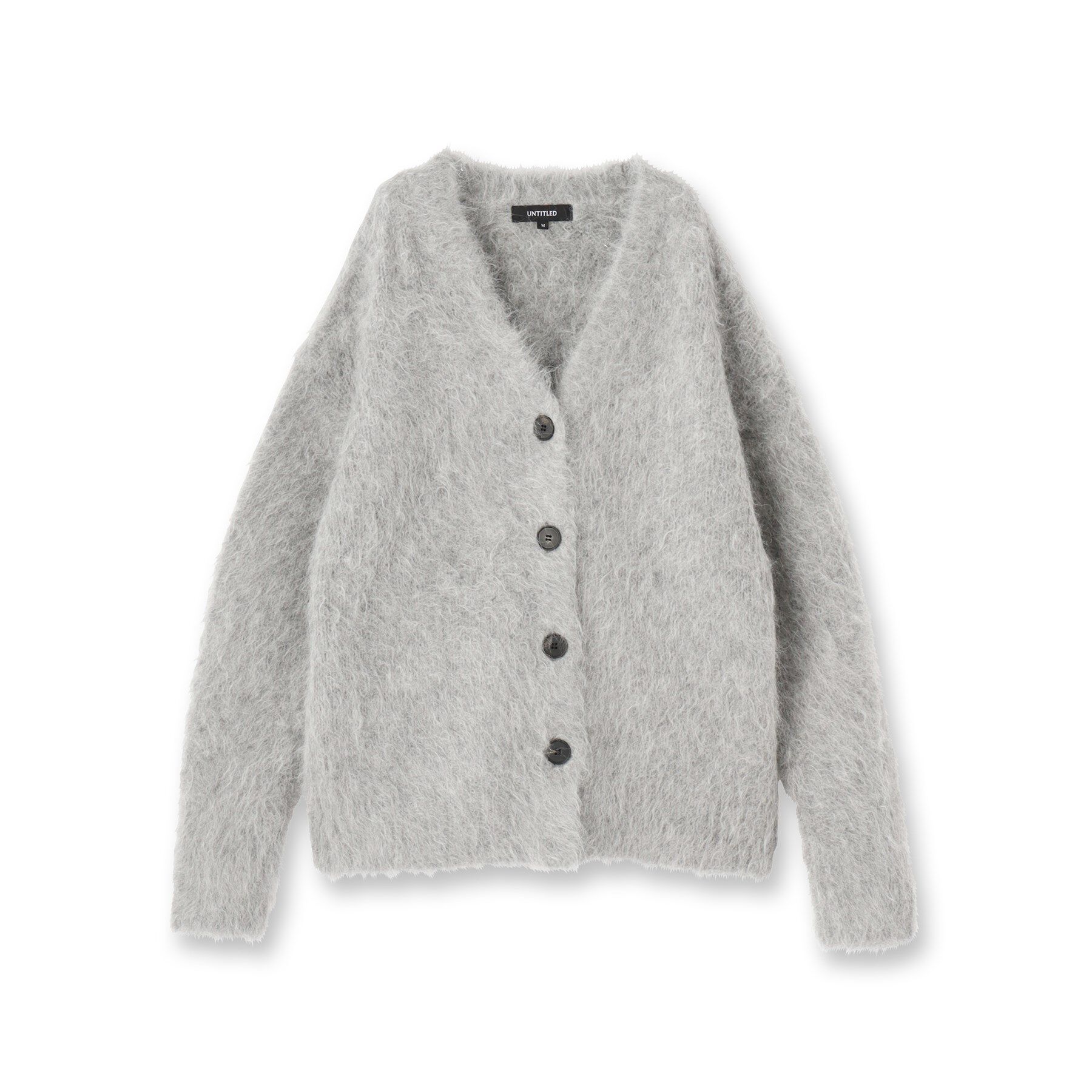 UNTITLED「【ゆったり】アルパカ混シャギー カーディガン」|カーディガン|