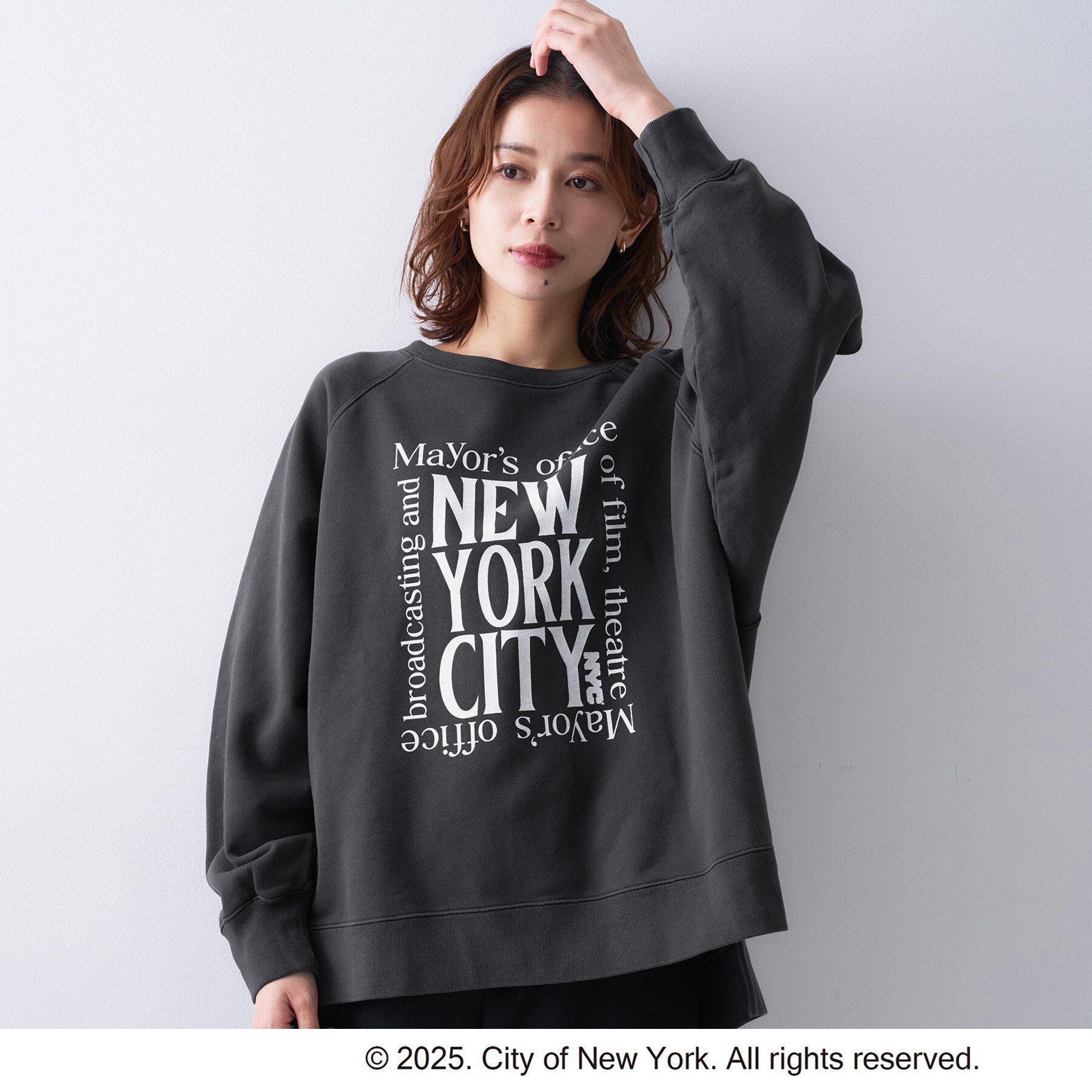 UNTITLED「【NYC&times;GOOD ROCK SPEED】ロゴスウェット」|パーカー|チャコールグレー(0