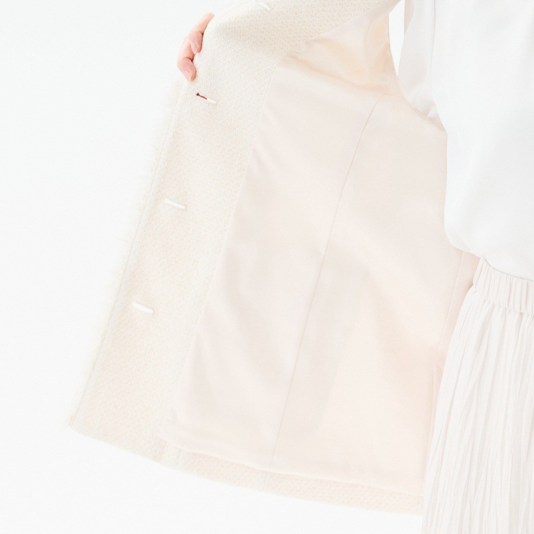 UNTITLED「【オンオフ使える】スラブツイード ジレ」|ベスト・ジレ|