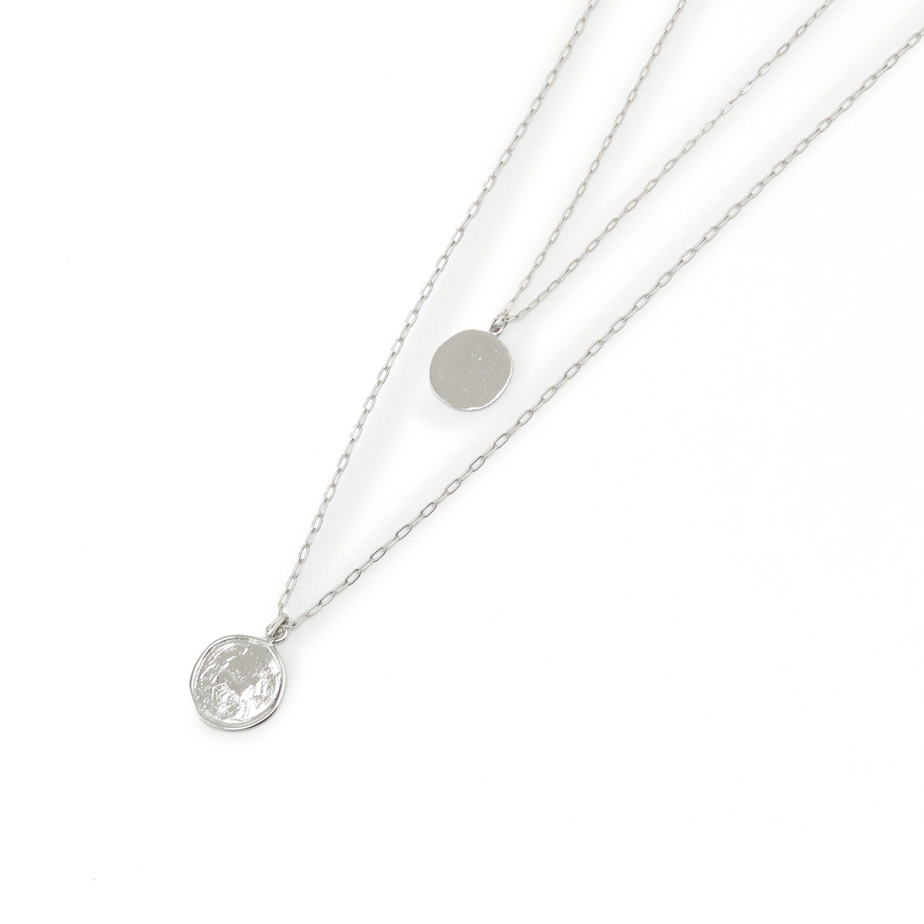 UNTITLED「【ステンレス】レイヤードコインネックレス」|ネックレス|