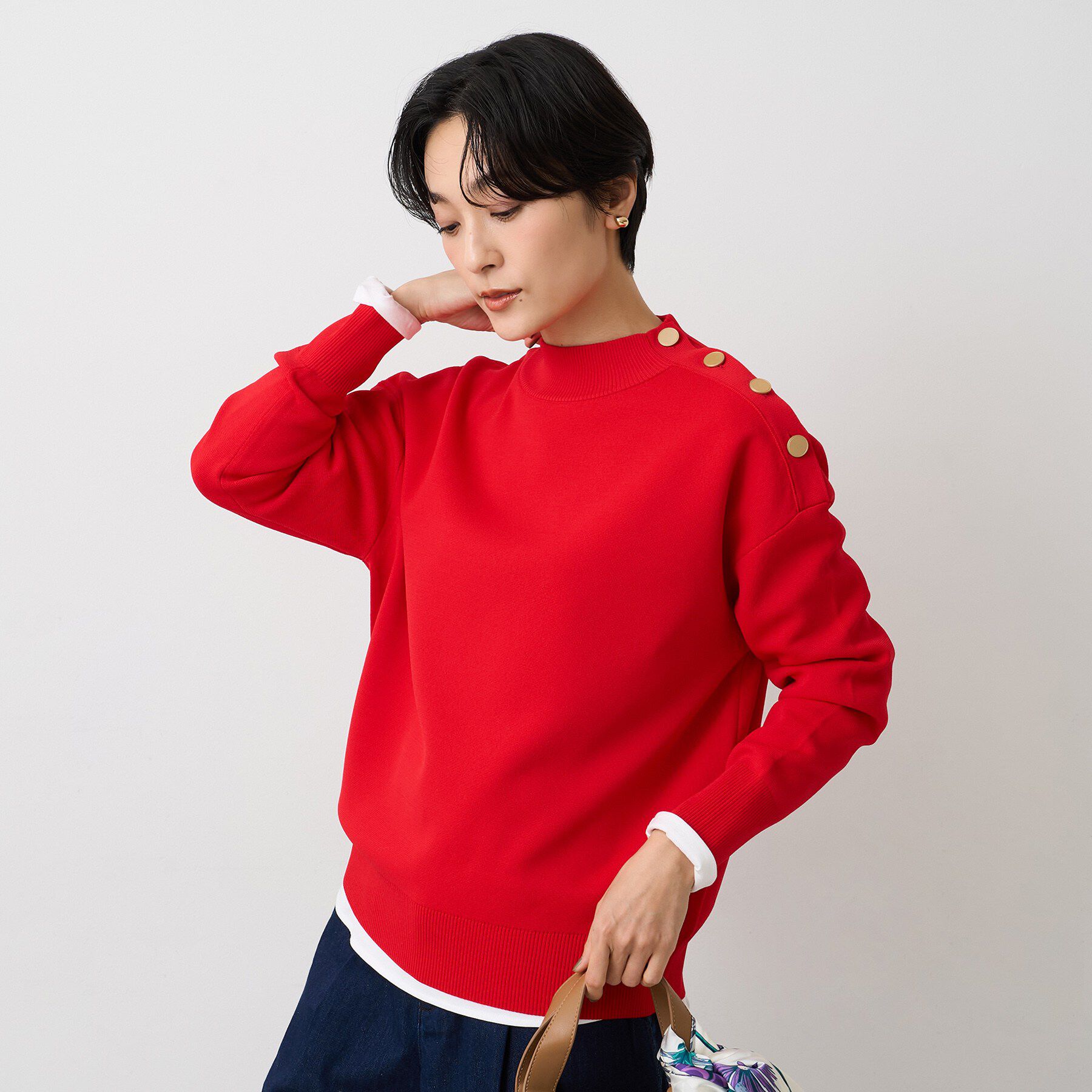 UNTITLED「【春先におすすめ/洗える】ミラノリブニット」|ニット・セーター|