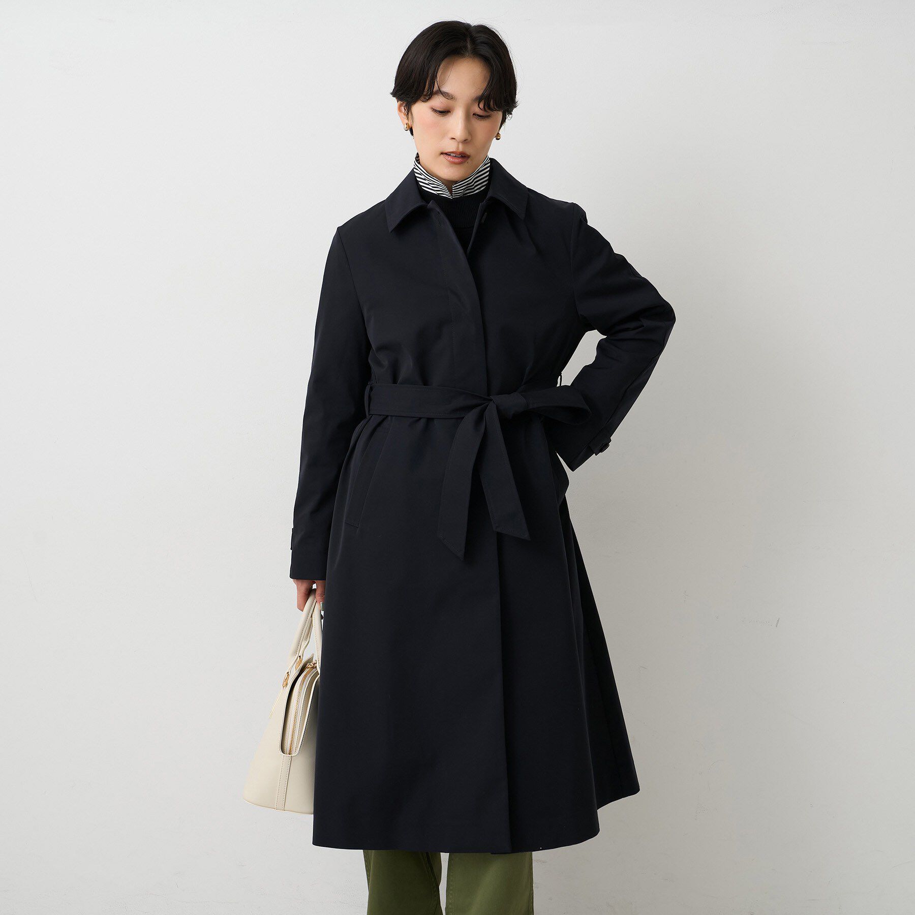 UNTITLED「【はっ水/洗える】タスランステンカラーコート」|ステンカラーコート|